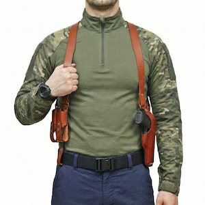 Handmade Leather Shoulder Holster Fits Taurus G2S-G2C-G3C