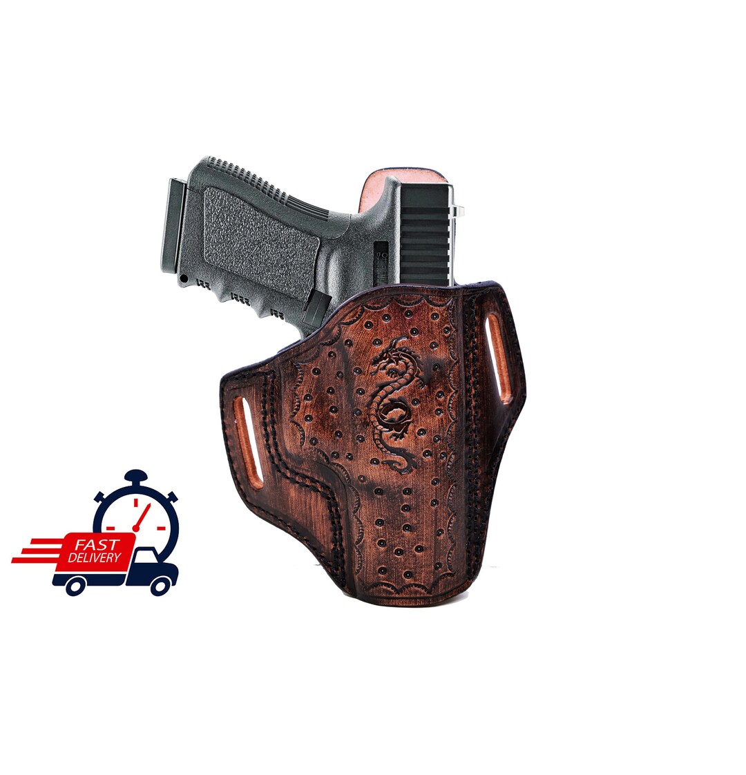 Étui De Ceinture Cuir OWB Compatible Beretta 92FS, 92X, M9, Px4, Mod 70 - Neuf