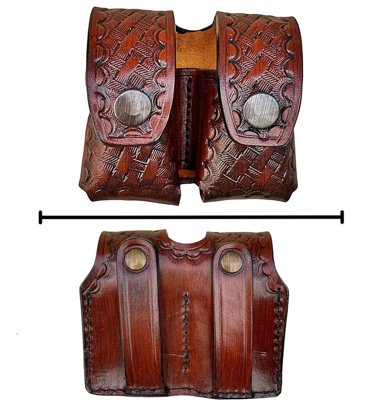 Étui en cuir pour Ruger GP100, SP101 357 Mag - natté image 8