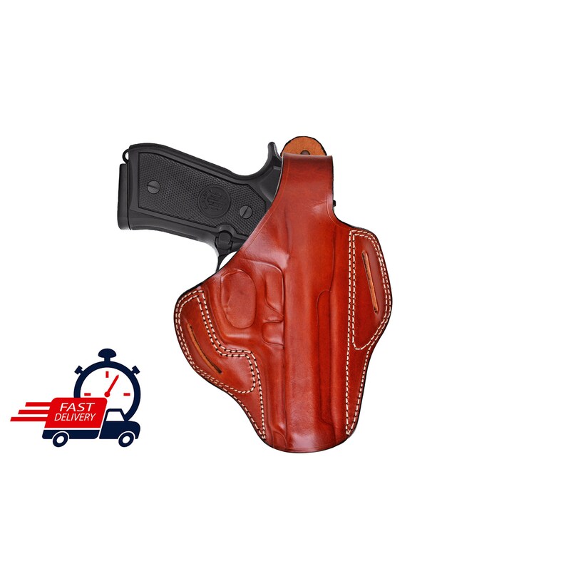 Leather Holster Fits Cz 75B, Cz 75D,  Cz SP01, Cz P01,  Cz P07, Cz P10S, Cz Shadow 2,  Cz 2075 Rami -| Genuine Leather | Thumb Break