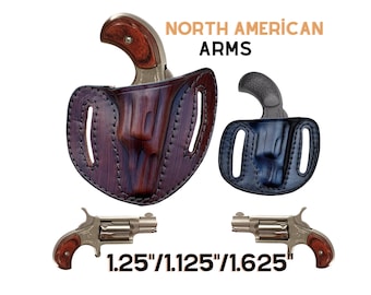 Handcrafted Leather Belt Holster: NAA 22 LR, OWB & Concealed Carry