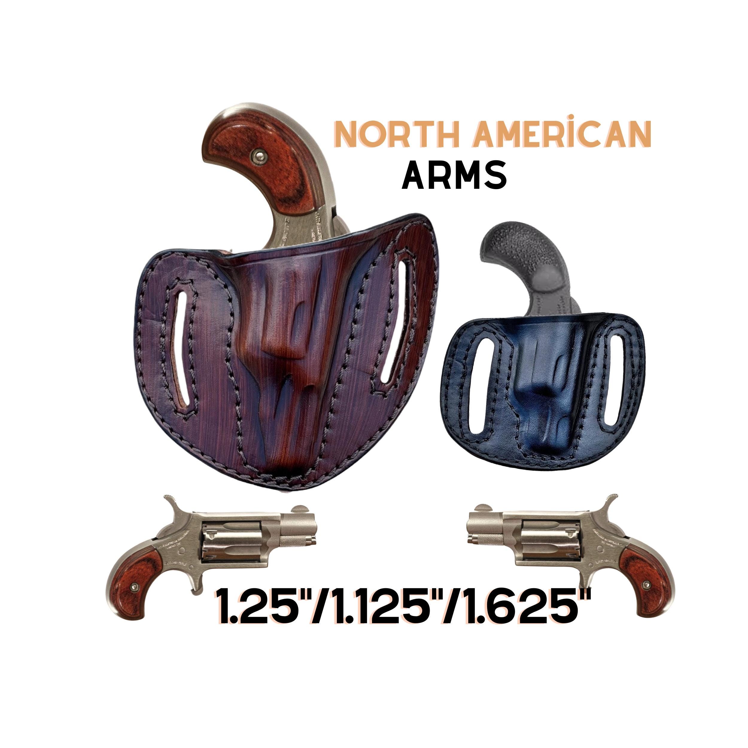 手作りレザーベルトホルスター：NAA 22 LR、OWB、コンシールドキャリー