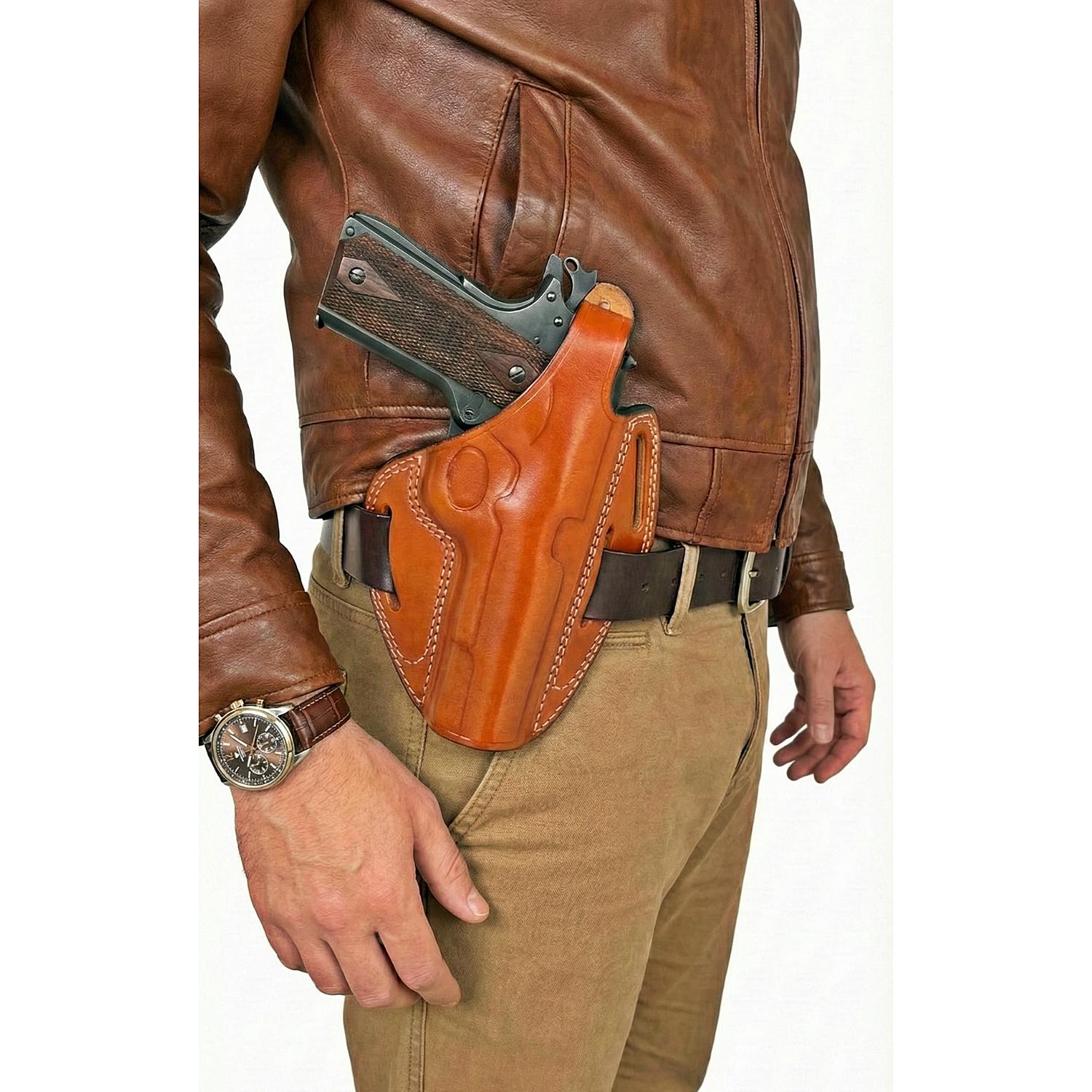 ハンドメイドレザーホルスター：Sig Sauer P226、P229、P320、P250