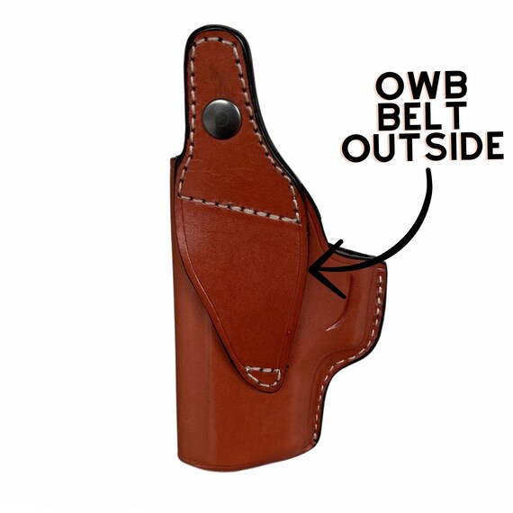 Open Top Leather Belt Holster (Red Dot) | Craft Holsters