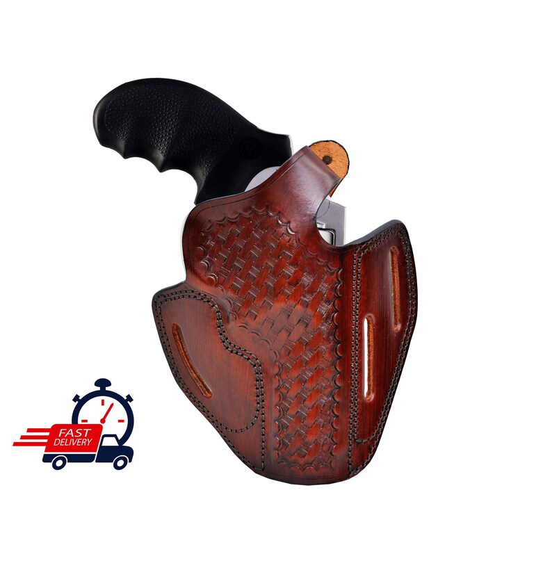 Leather Holster Fits Taurus 856 Defender Taurus Models 605 Etsy