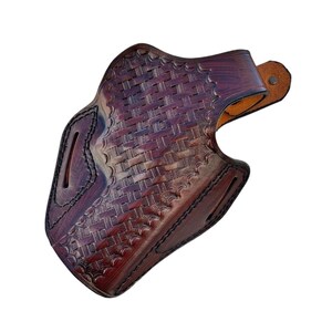 Étui en cuir pour Ruger GP100, SP101 357 Mag - natté image 5