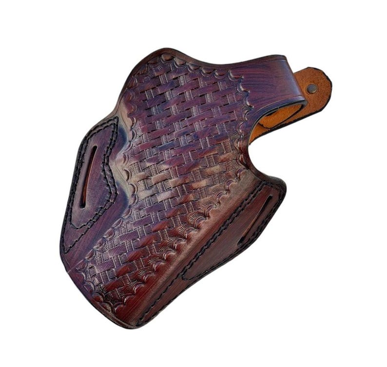 Étui en cuir pour Ruger GP100, SP101 357 Mag - natté image 5