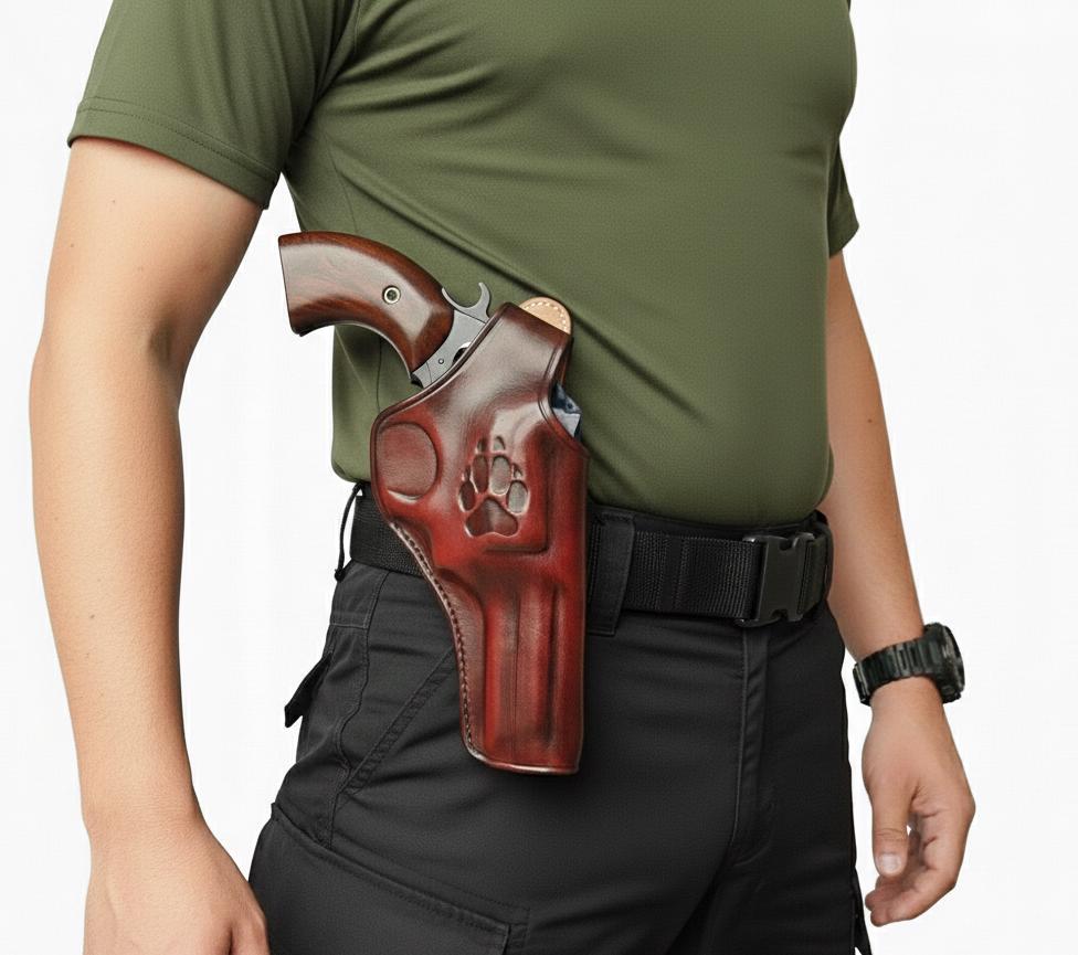 コクサイ COLT PYTHON .357 MAGNUM モデルガンとホルスター Genuine Leather Paddle Holster for Colt King Cobra and Colt Python