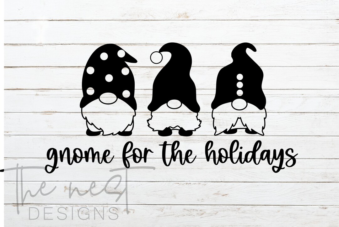 Gnome for the Holidays PNG & SVG for Cricut | Christmas Cut File ...