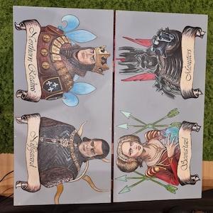 Gwent Board Witcher 3 mazzo di carte dipinto a mano Nilfgard Scoiatael Regni Settentrionali Mostri 81 cm x 40 cm x 5 cm