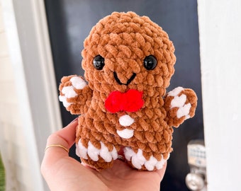Crochet Gingerbread Man Plushie