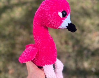 Crochet Handmade Flamingo Plushie