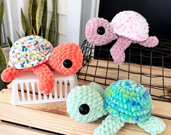 Crochet Handmade Colorful Turtles