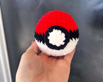 Crochet Pokeball Plushie