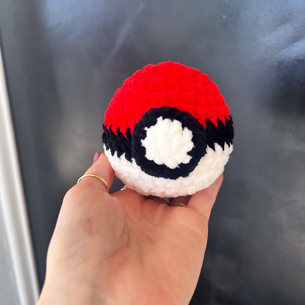 Crochet Pokeball Plushie