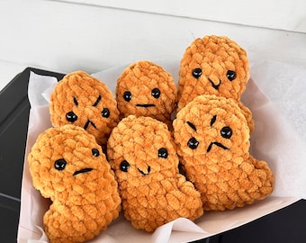 Crochet chicken nugget