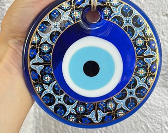 Modern Evil Eye Wall Hanging, New Trend Stain Glass Protection For Home, Turkish Nazar, Unique Gift, Good Luck Amulet, Nazar Boncuk