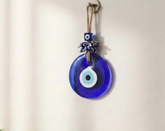 Evil Eye Housewarming Gift, Handmade Nazar Wall Decor, Protection Amulet for New Home, Turkish Evil Eye