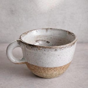Large Cappuccino Mug 380ml – Handmade Ceramic Coffee Mug – Rustic Pottery Cup – Wabi Sabi Stoneware Mug – Unique Handmade Gift