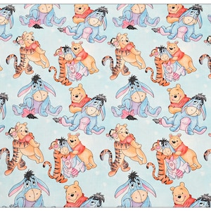Winnie the Pooh tela Pooh oso Eeyore Tigger Piglet tela de dibujos animados tela de algodón por los 45 cm