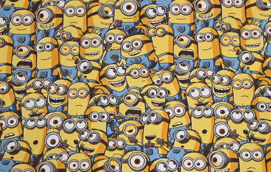 Minions Fabric Cartoon Fabric Cotton Fabric By The 45cm