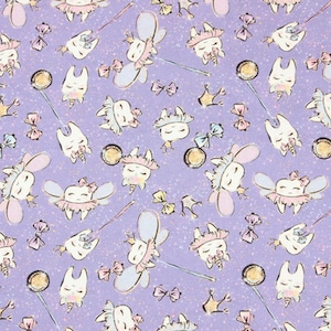 The Teeth Fairy Fabric Cartoon Fabric Cotton Fabric By The Half Yard