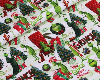 Christmas Fabric Cartoon Fabric Cotton Fabric By The Half Yard