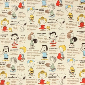 Snoopy Fabric Cartoon Fabric Cotton Fabric By The 45cm