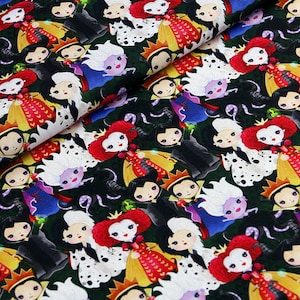Evil Characters Fabric Maleficent Fabric Cartoon Fabric Cotton Fabric By The Half Meter