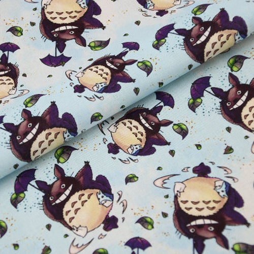 Japanese Anime Fabric Animation Cartoon Fabric 100 Cotton Etsy