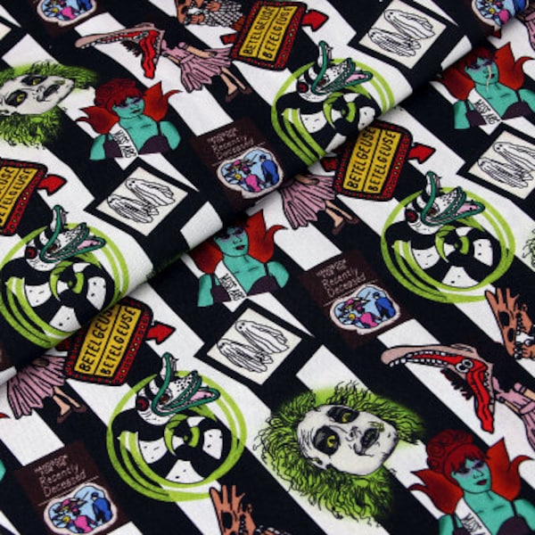 Halloween Horror Movies Fabric Gothic Jason Freddy Chucky Cartoon Fabric Cotton Fabric By The Half Meter