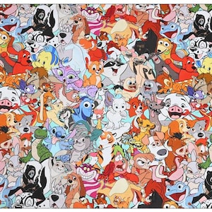 Disney Characters Fabric Disney Cartoon Fabric Cartoon Fabric Cotton Fabric By The 45cm