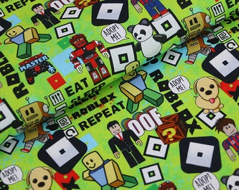 Game Cartoon Fabric Cotton Fabric By The Half Yard