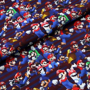 Super Mario And Friends Tessuto Mario Luigi Tessuto Cartoon Mario Tessuto Cotone Tessuto Da Mezzo Metro