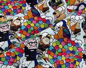 Disney UP Fabric Cartoon Fabric Cotton Fabric By The Half Yard