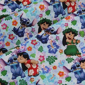 Tessuto Lilo & Stitch Tessuto Stitch Tessuto Koala Blu Tessuto Cartone Animato Tessuto Cotone Al Mezzo Metro