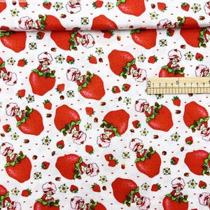 Strawberry Shortcake Fabric Cartoon Fabric Cotton Fabric By The Half Yard