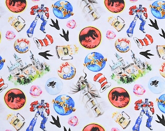 Transformers Fabric Cartoon Fabric Cotton Fabric By The Half Yard
