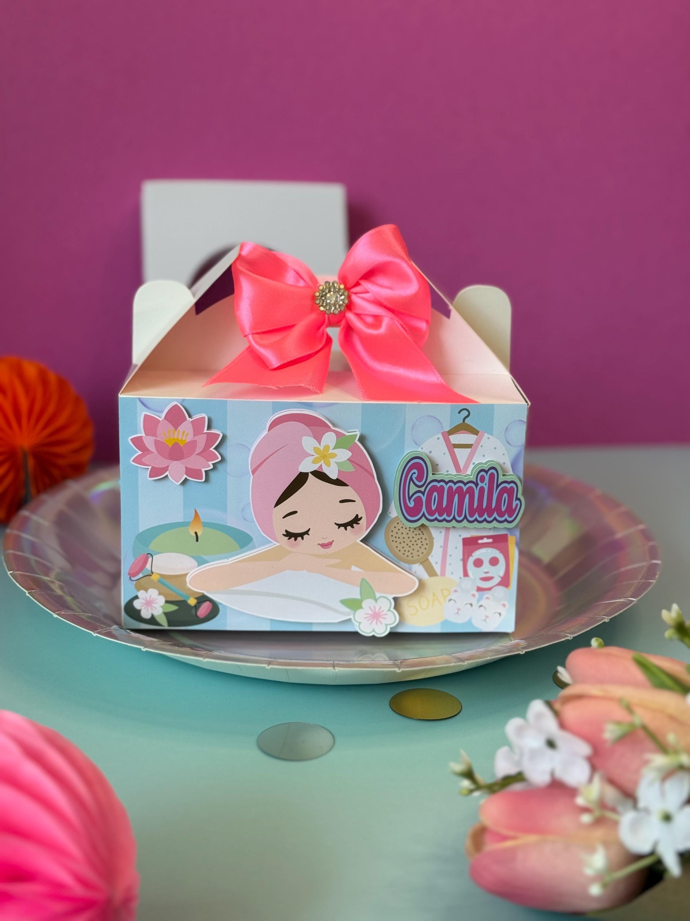 Spa Party Candy Boxes, Spa Goodie Bags, Spa Party Favors, Spa Birthday ...