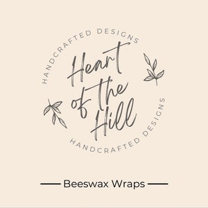 2 Pack Handmade Beeswax Food Wrap 2 Medium, floral botanical eco-friendly beeswax organic reusable compostable gift zero waste local image 9