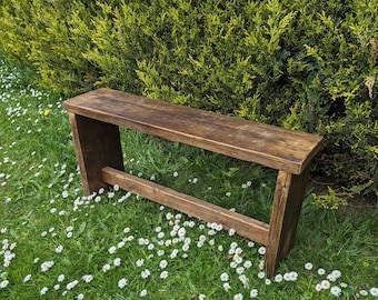 Rustic bench seating