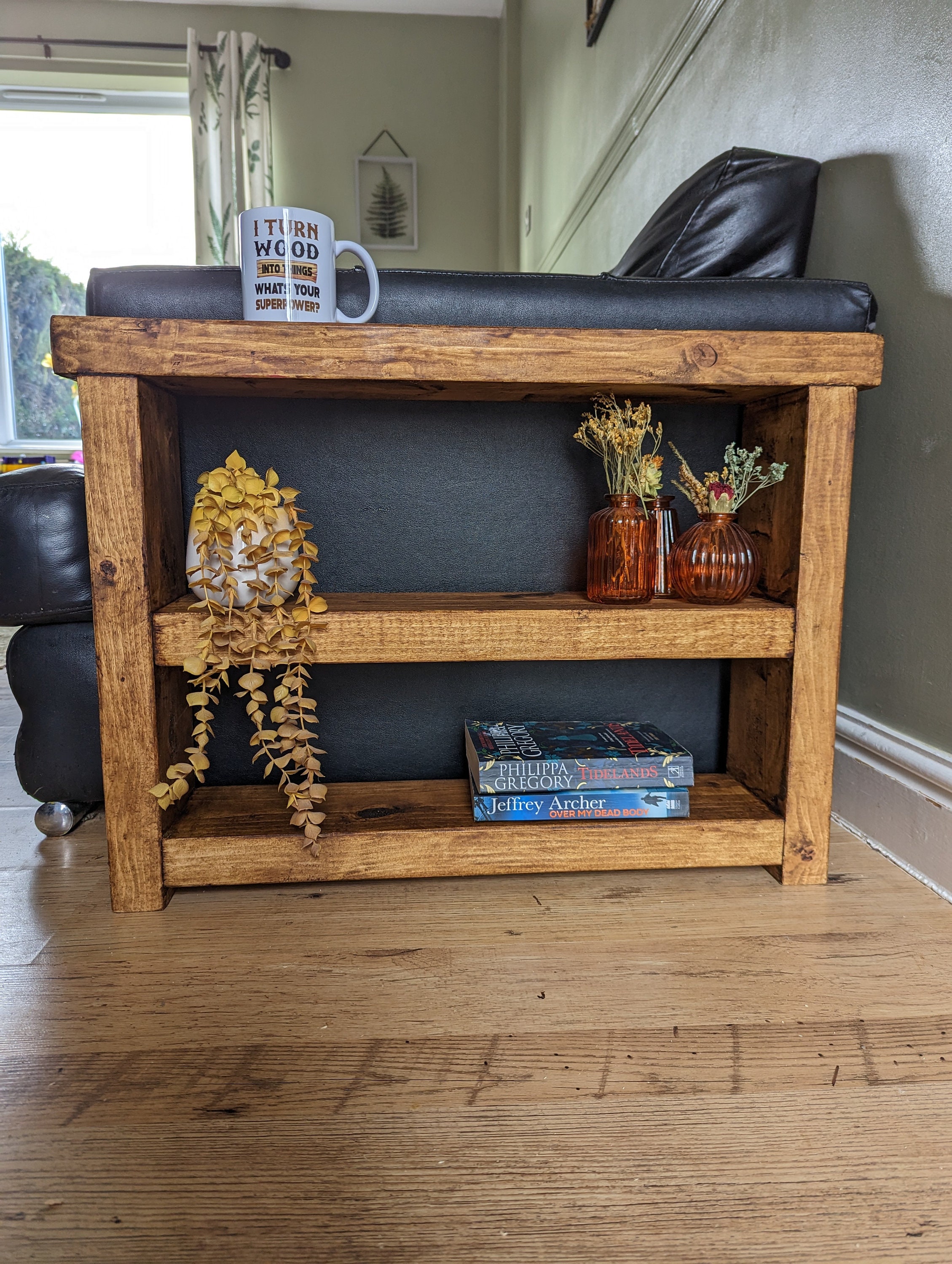 Rustic Sofa End Table Side Table 70cm Length Various Sizes Etsy UK