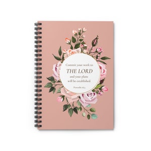 Proverbs 16:3 Spiral Notebook