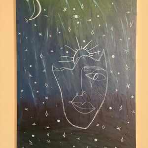 Celestial Something - Original Painting on Canvas - 40x28 Inches