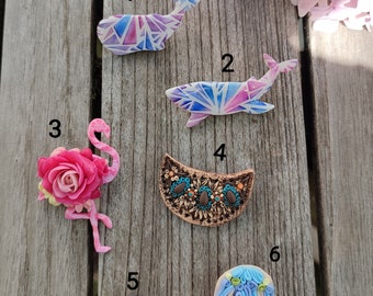 Handgemachte Polymer Clay Brosche – Meerestiere Pin