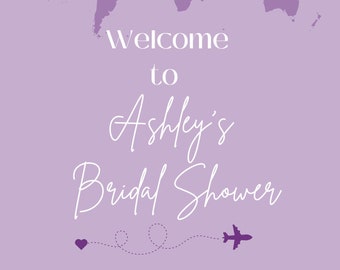 Bridal Shower Welcome Sign