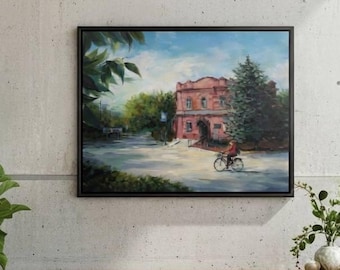 Hand Painted Oil Reproduction City Landscape Wall Art (40x50 cm)