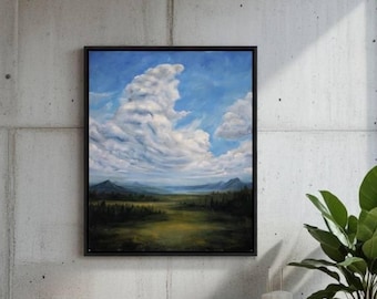 Original| Title  Valley of Hope Size: 50×40 cm (19.4 × 15.6 in)