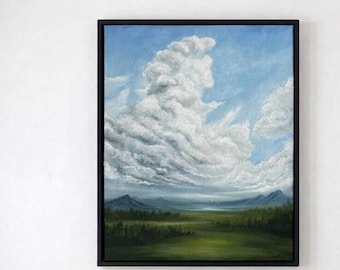 ORIGINAL  «Valley of hope» 40x50 cm «15.4 inch - 11.8 inch»