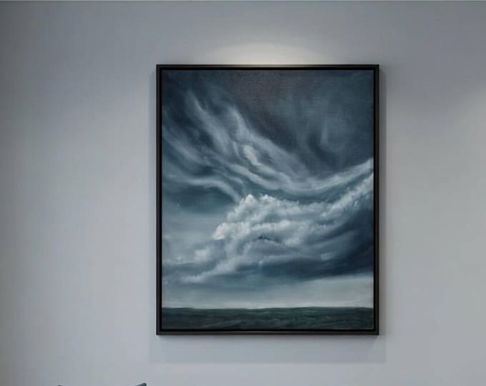 Original| Title “Weight of the Sky” | Size: 40×50cm (15.7 x 19.6 inches)